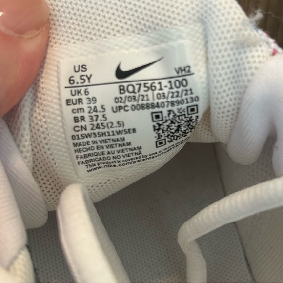 Nike Viale Space Dye Lace-up Running Shoes Women SZ 6.5 in White Multicolor - Picture 9 of 9